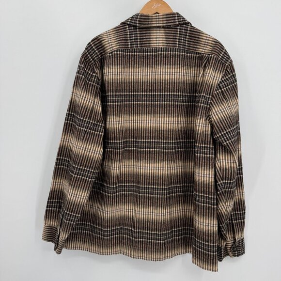 Banana Republic Mens XL‎ Shacket Barn Jacket Pocket Button Up Retro Thick Chore - Picture 8 of 9